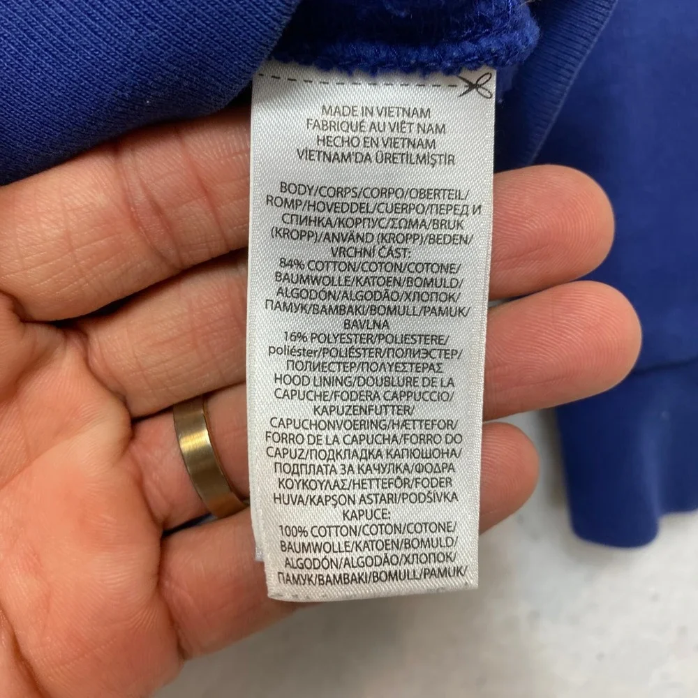 Polo Ralph Lauren Hoodie Kids 6 Blue Yellow Pony Full Zip